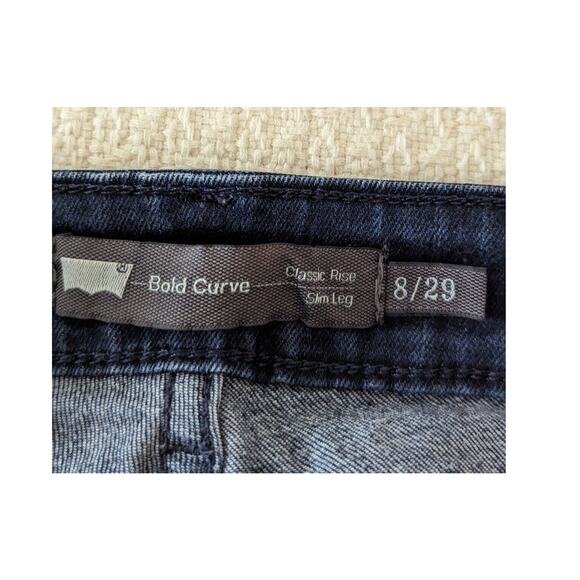 Levi's Women's Jeans 8 Blue Bold Curve Classic Rise Slim Leg CA00342 WPL 423 - Picture 6 of 12